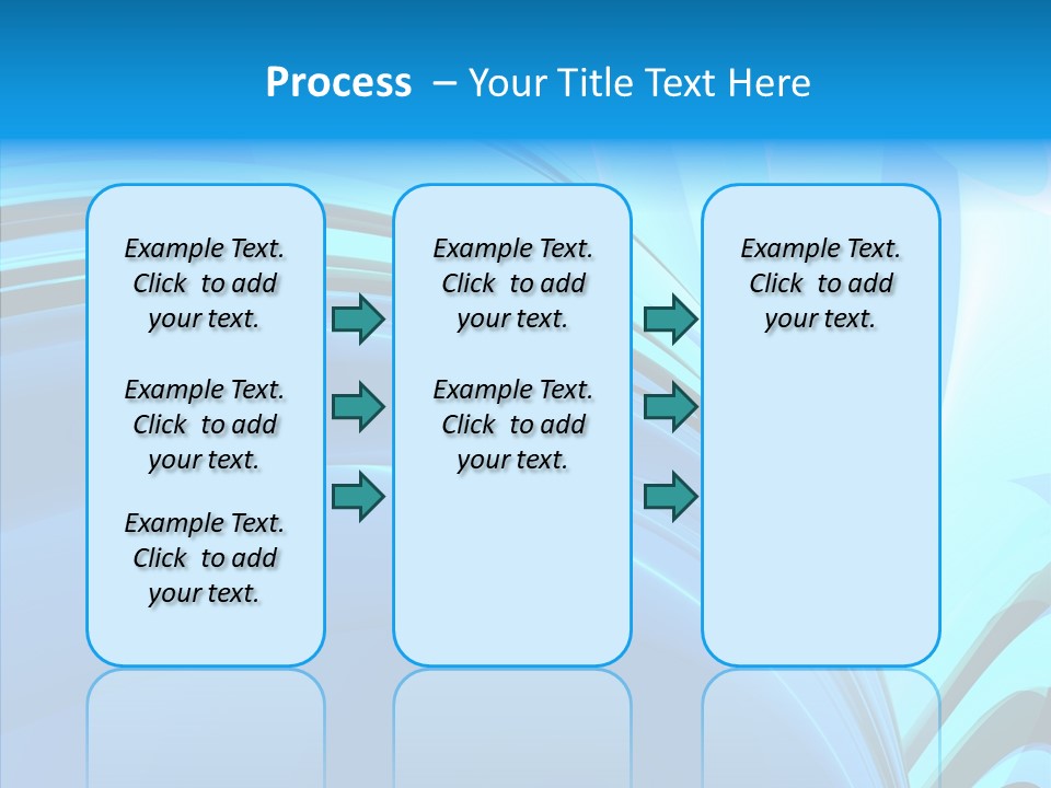Teal Reflective Reflection PowerPoint Template