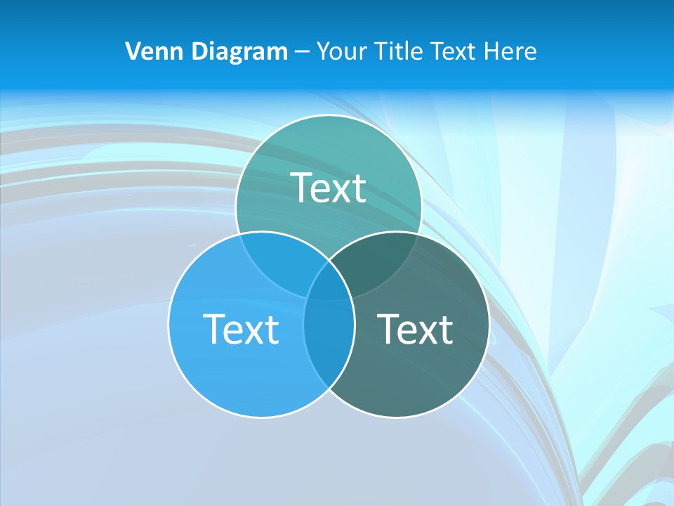 Teal Reflective Reflection PowerPoint Template