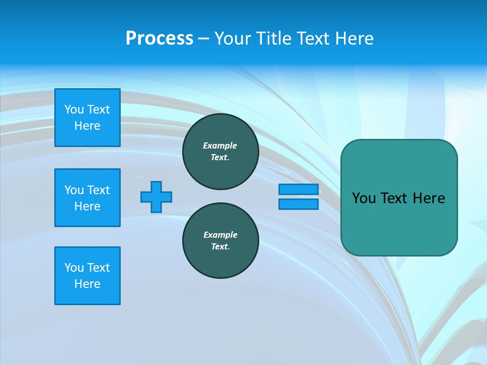 Teal Reflective Reflection PowerPoint Template
