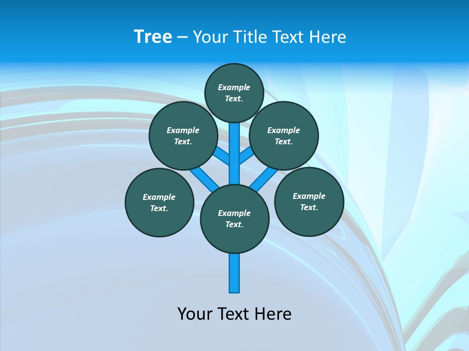 Teal Reflective Reflection PowerPoint Template