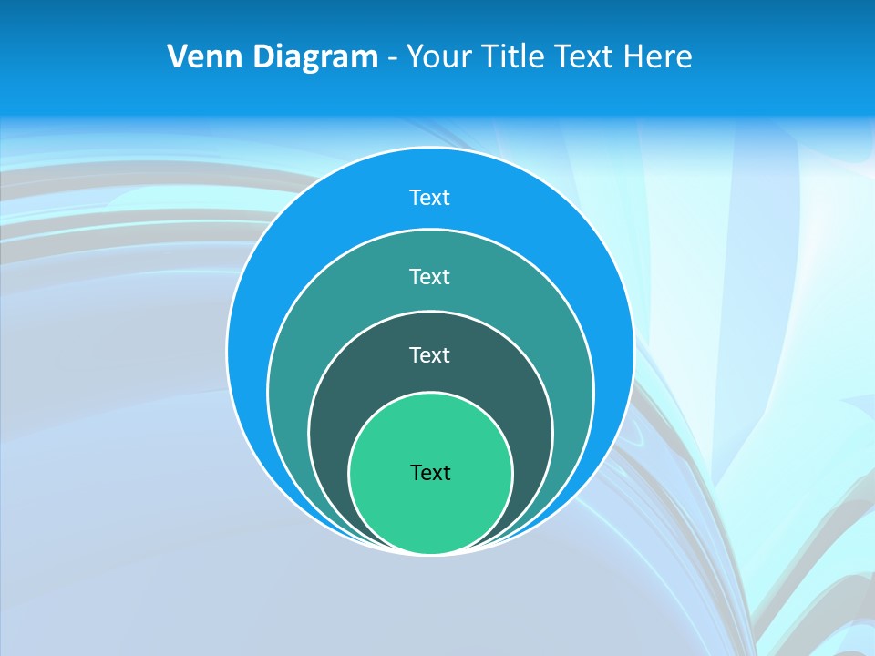 Teal Reflective Reflection PowerPoint Template