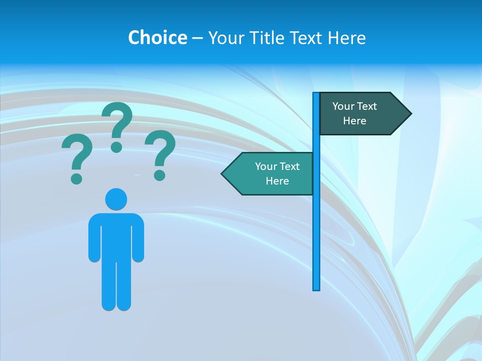 Teal Reflective Reflection PowerPoint Template
