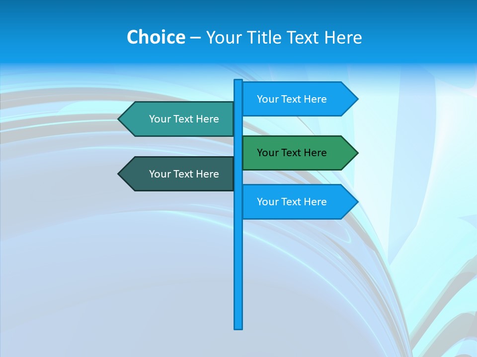 Teal Reflective Reflection PowerPoint Template