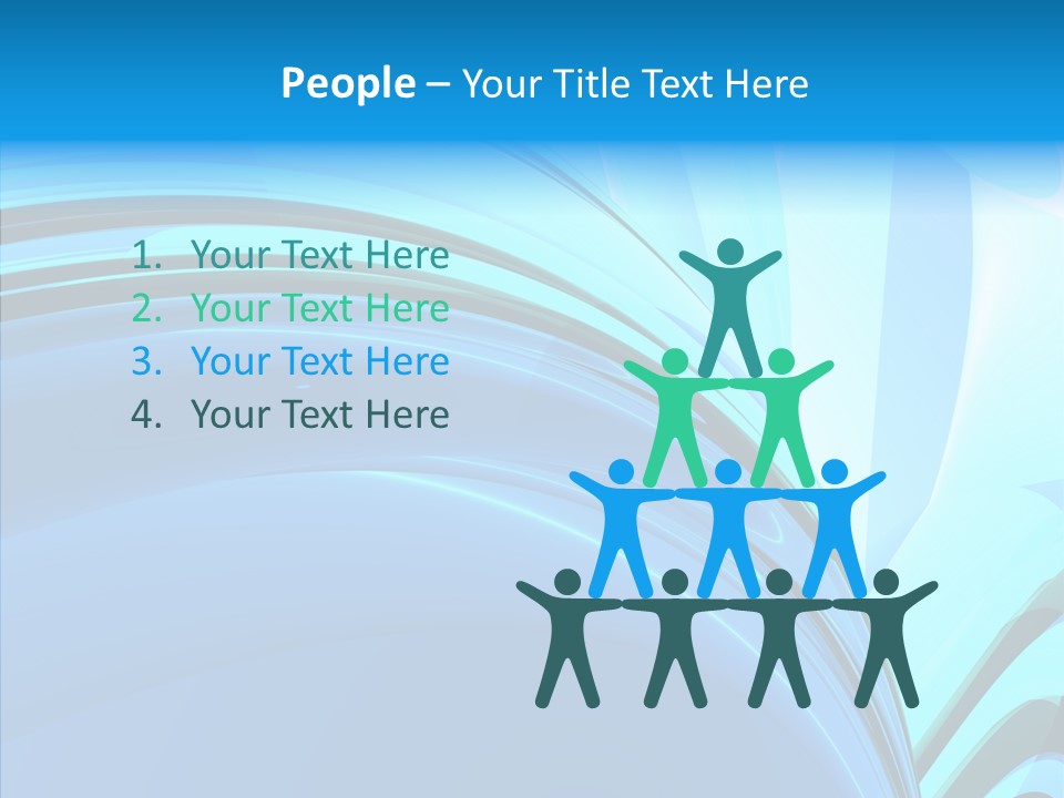 Teal Reflective Reflection PowerPoint Template