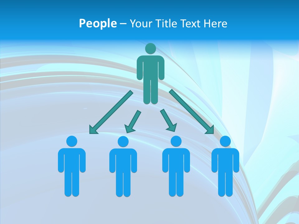 Teal Reflective Reflection PowerPoint Template