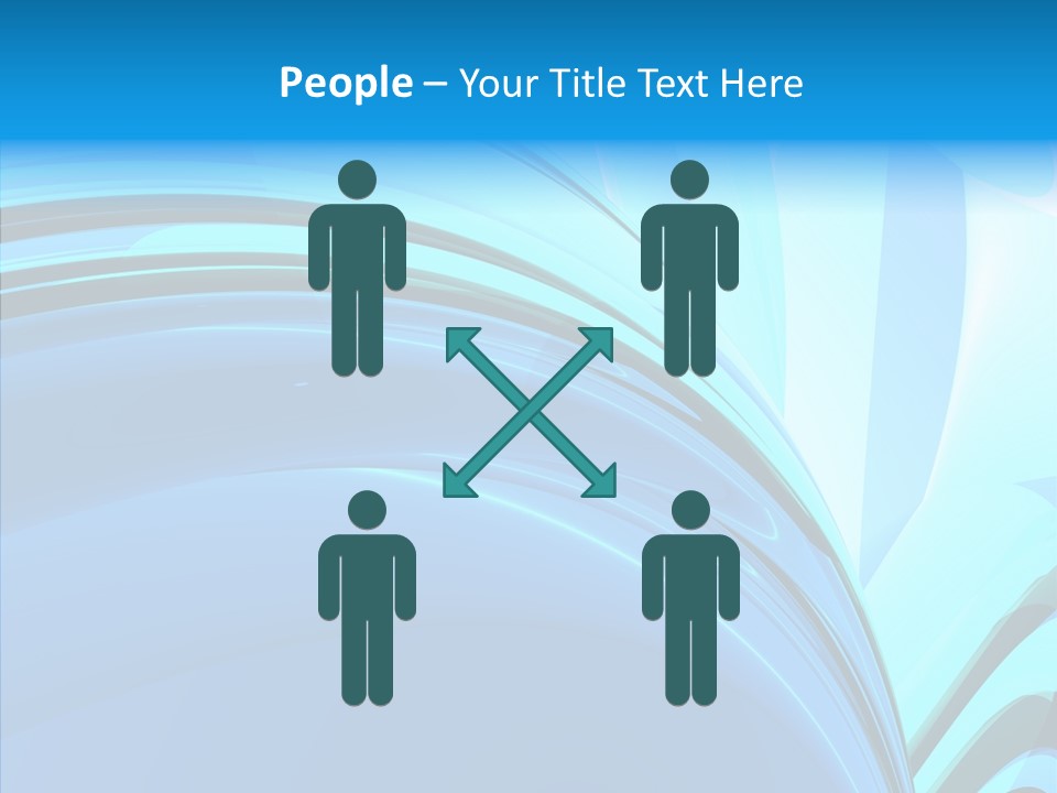 Teal Reflective Reflection PowerPoint Template