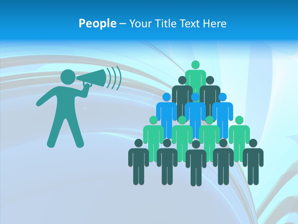 Teal Reflective Reflection PowerPoint Template