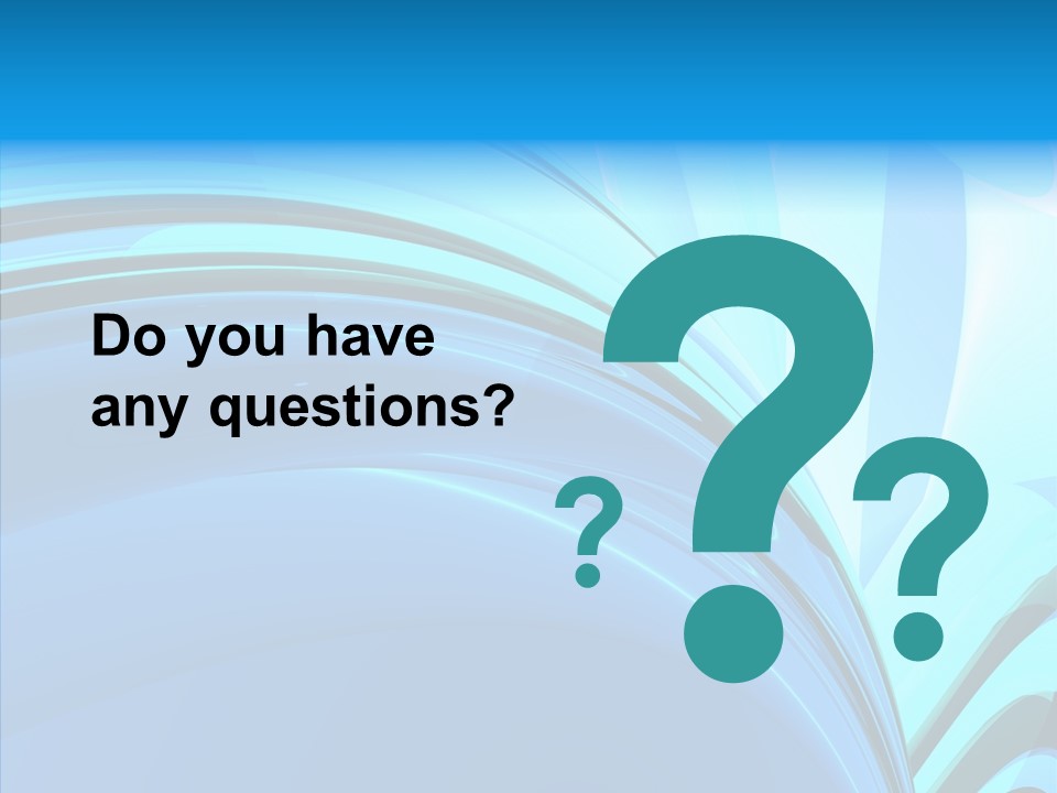 Teal Reflective Reflection PowerPoint Template