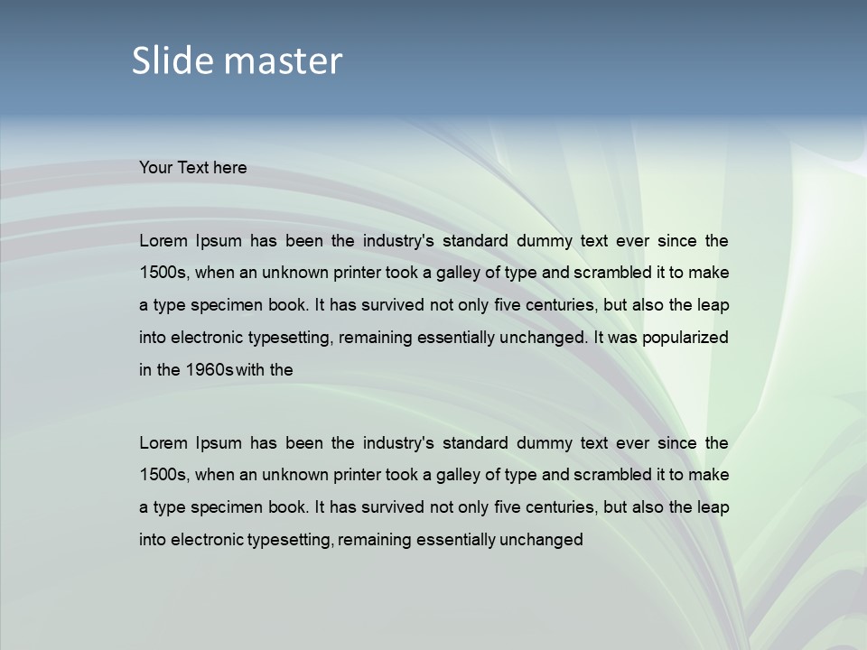Light Professional Reflection PowerPoint Template