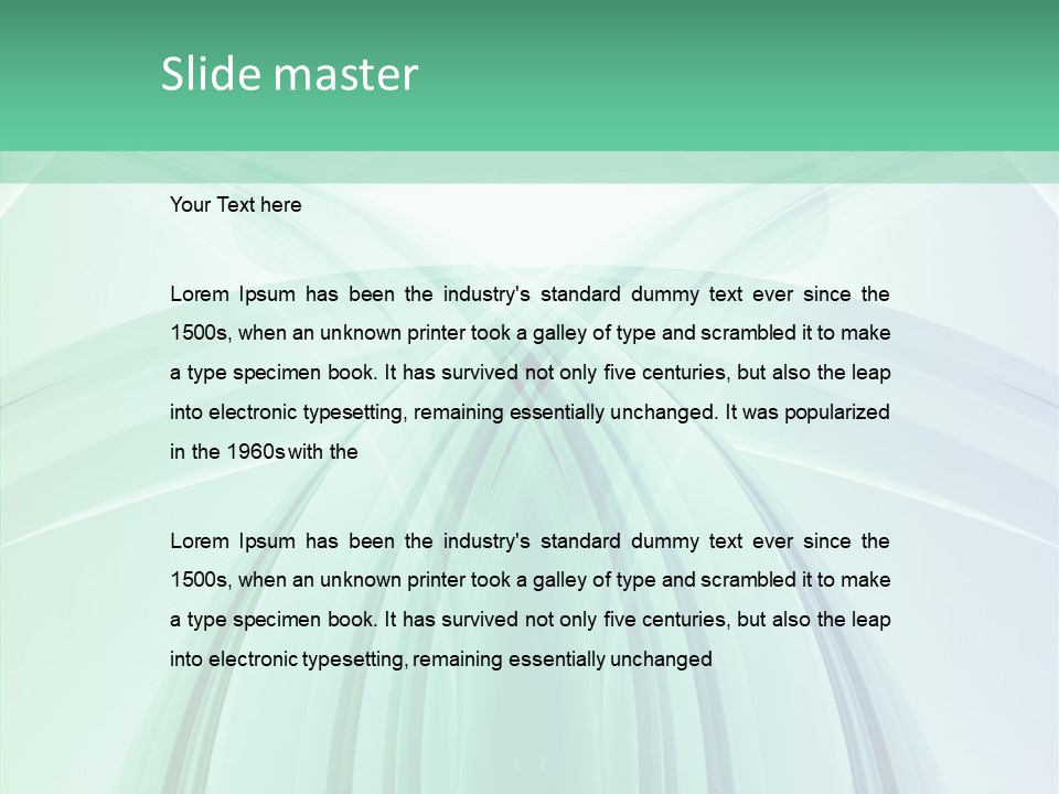 Smooth Reflection Blue PowerPoint Template