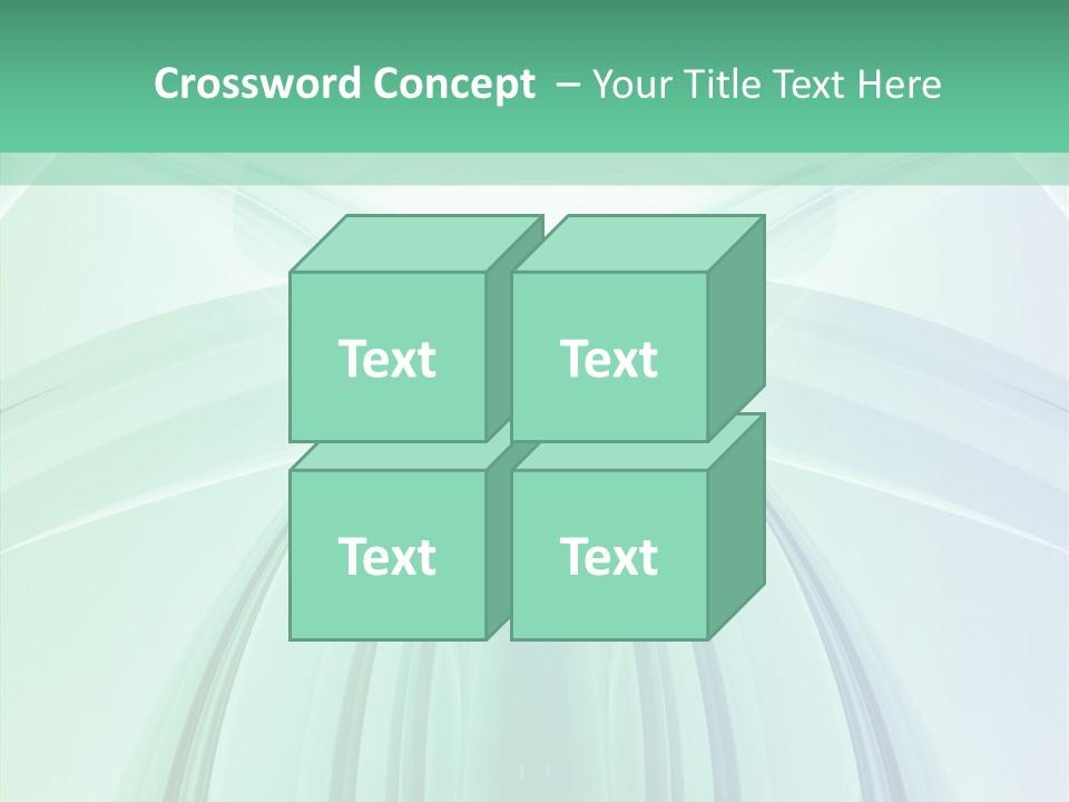 Smooth Reflection Blue PowerPoint Template