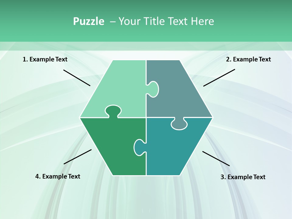 Smooth Reflection Blue PowerPoint Template