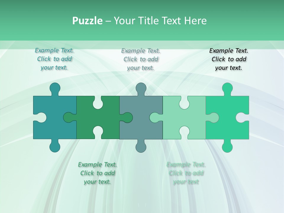 Smooth Reflection Blue PowerPoint Template