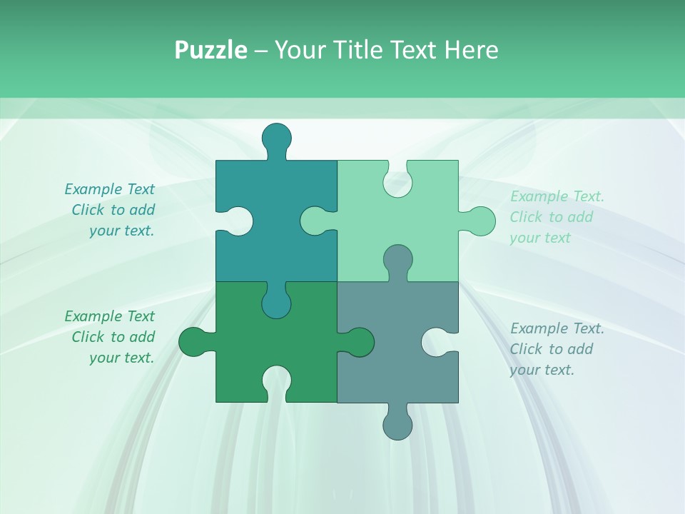 Smooth Reflection Blue PowerPoint Template