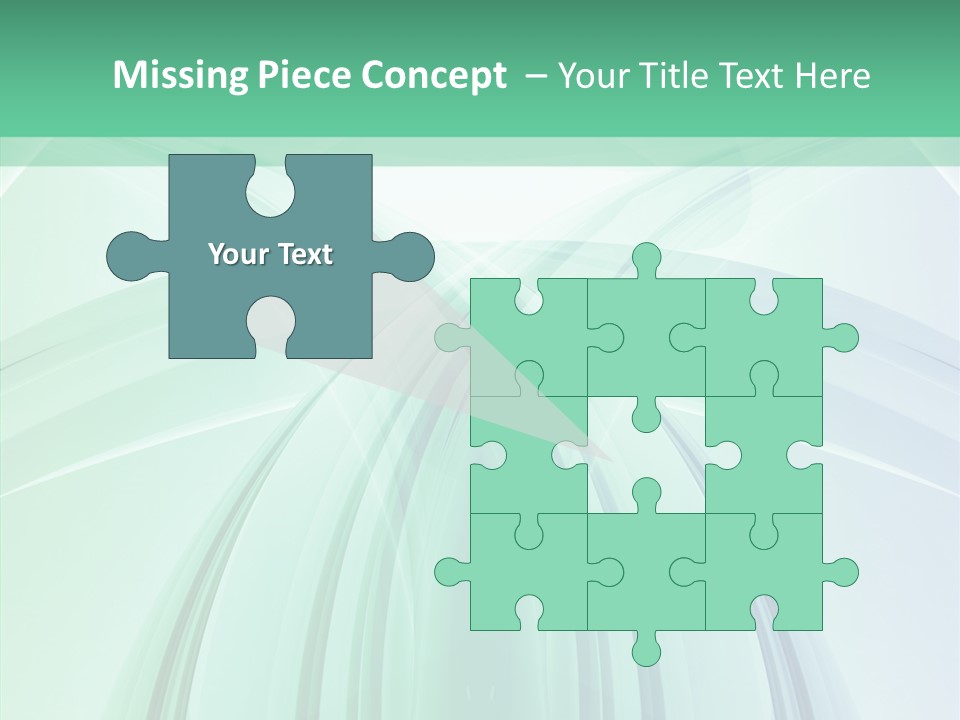 Smooth Reflection Blue PowerPoint Template