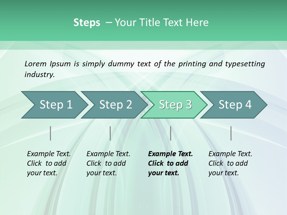 Smooth Reflection Blue PowerPoint Template