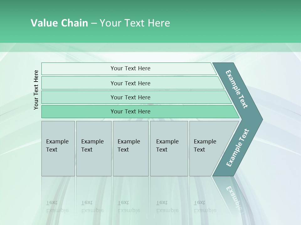 Smooth Reflection Blue PowerPoint Template