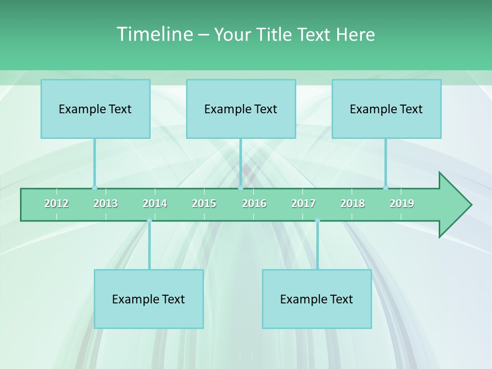 Smooth Reflection Blue PowerPoint Template