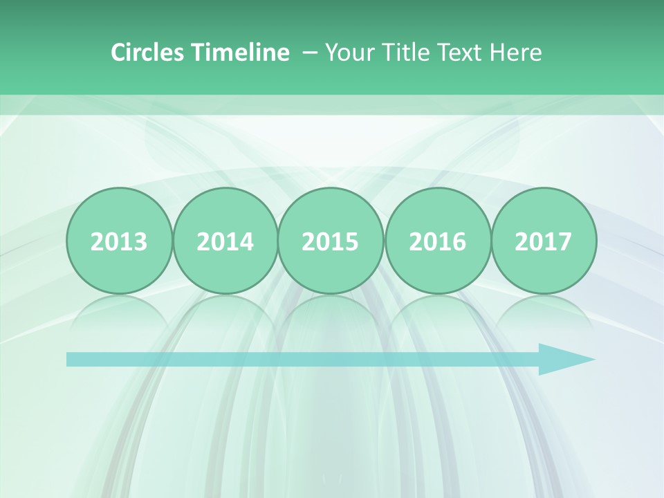 Smooth Reflection Blue PowerPoint Template