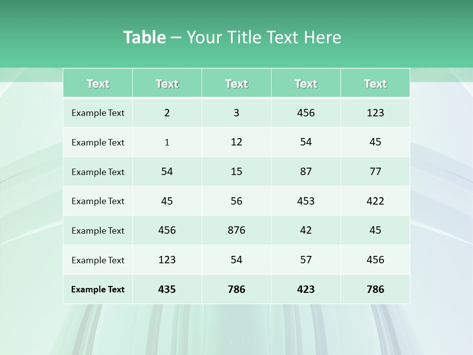 Smooth Reflection Blue PowerPoint Template