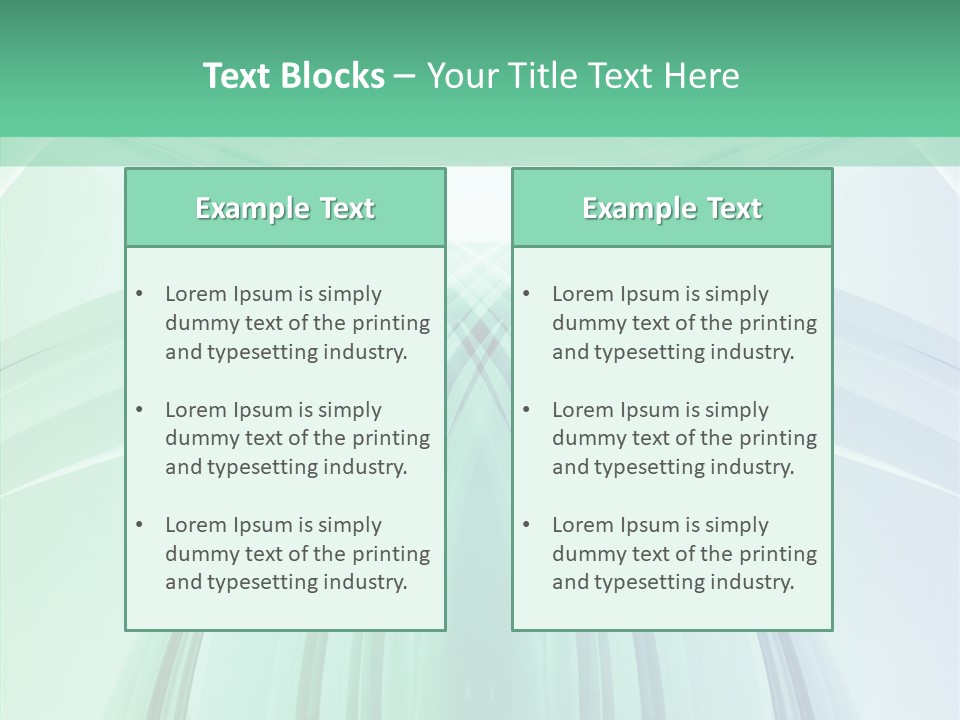 Smooth Reflection Blue PowerPoint Template