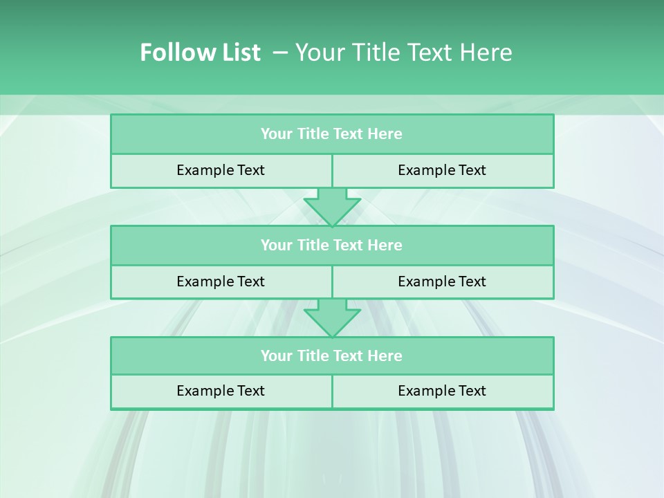 Smooth Reflection Blue PowerPoint Template