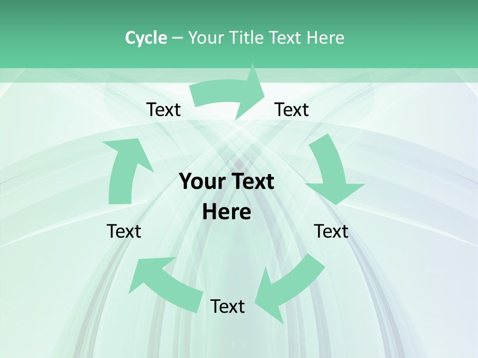 Smooth Reflection Blue PowerPoint Template