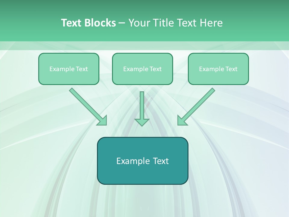 Smooth Reflection Blue PowerPoint Template
