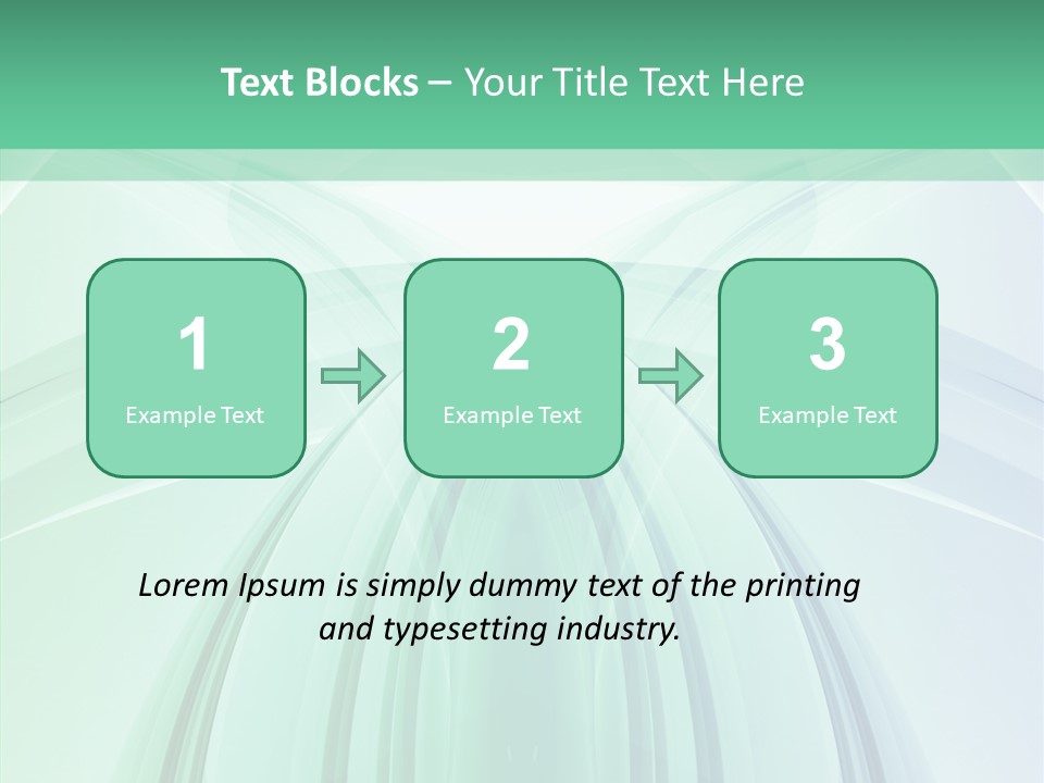 Smooth Reflection Blue PowerPoint Template