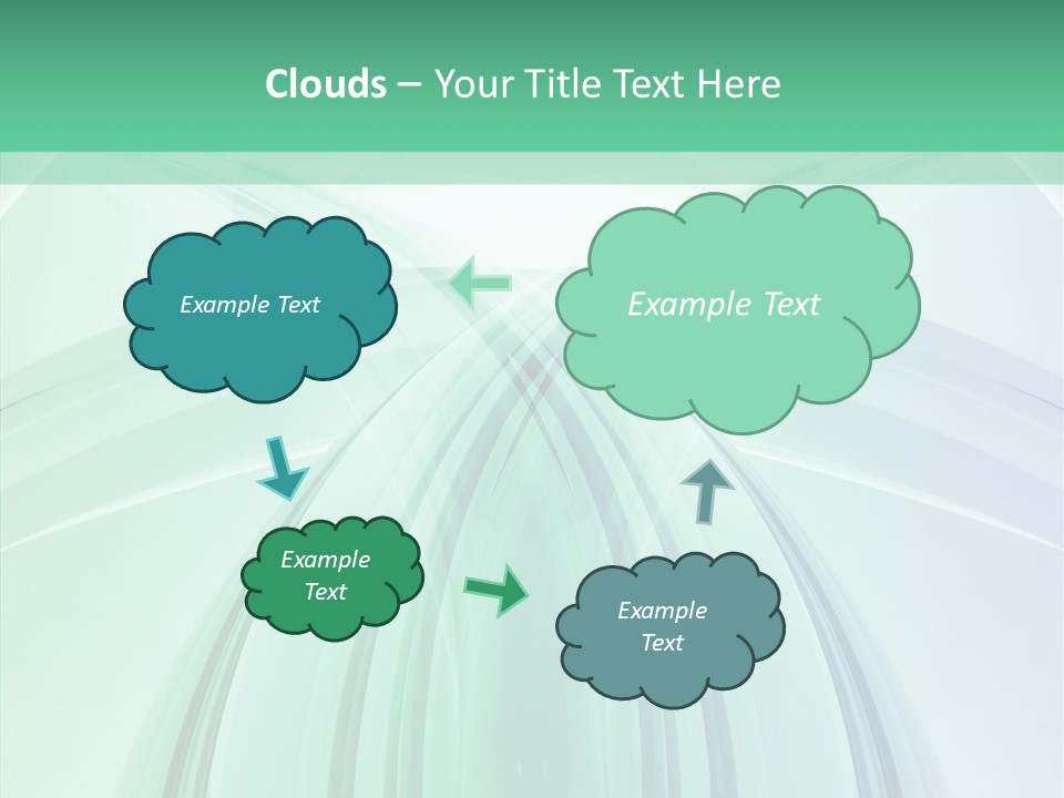Smooth Reflection Blue PowerPoint Template