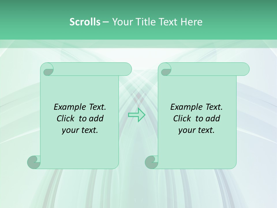 Smooth Reflection Blue PowerPoint Template