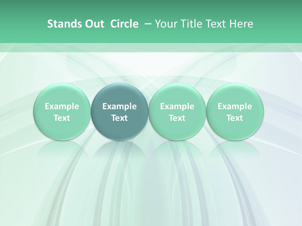 Smooth Reflection Blue PowerPoint Template