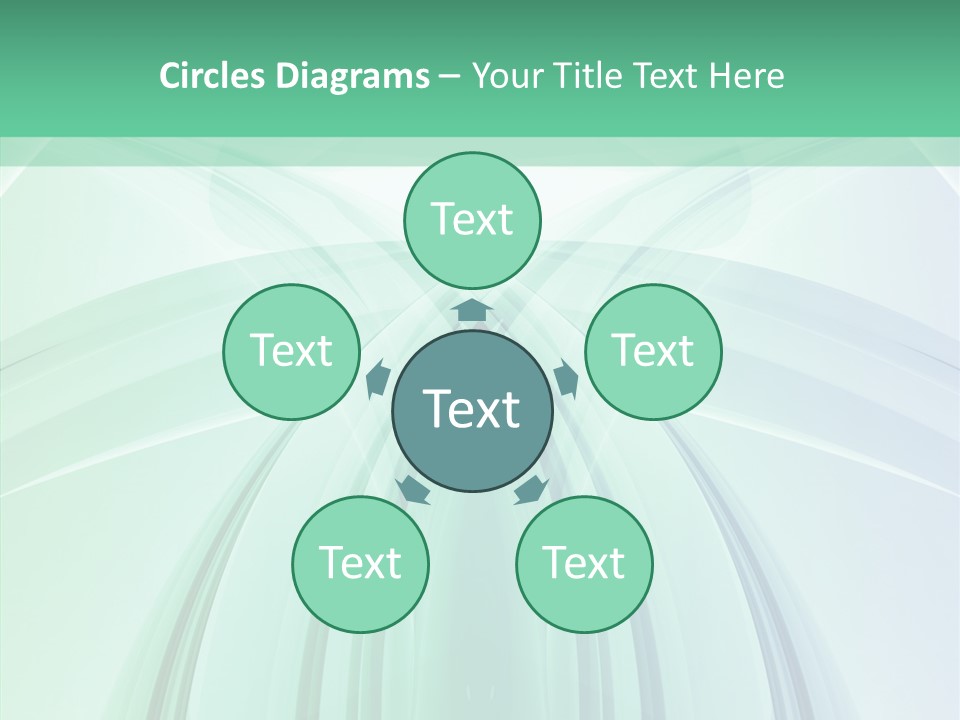 Smooth Reflection Blue PowerPoint Template