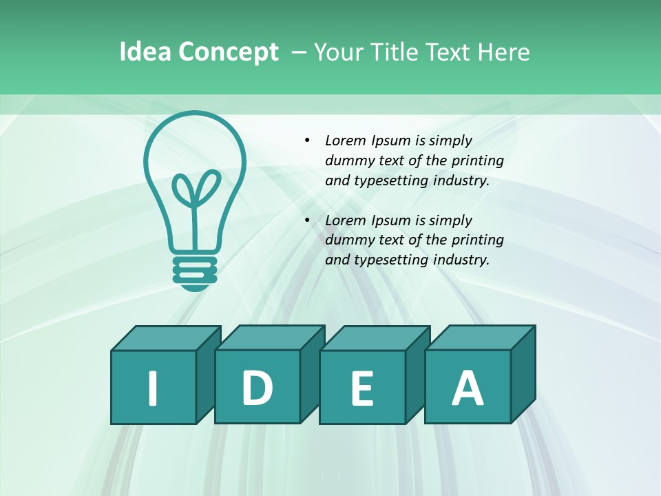 Smooth Reflection Blue PowerPoint Template