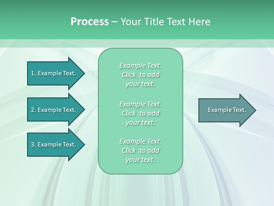 Smooth Reflection Blue PowerPoint Template