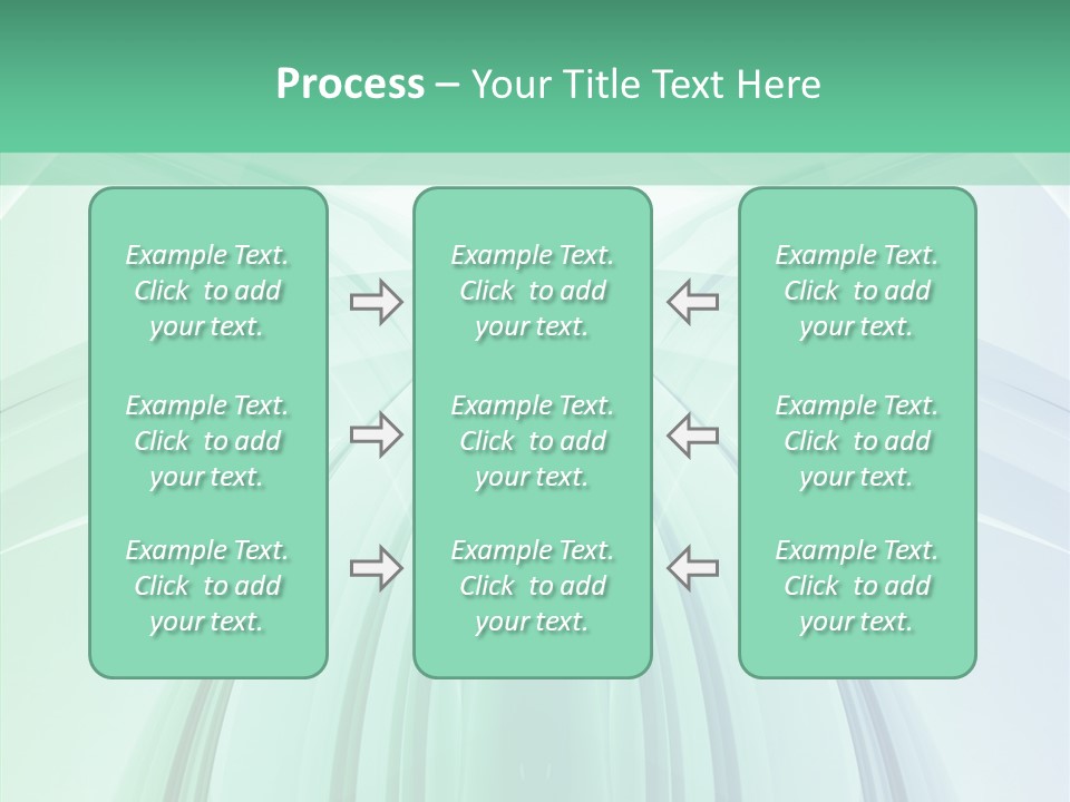 Smooth Reflection Blue PowerPoint Template