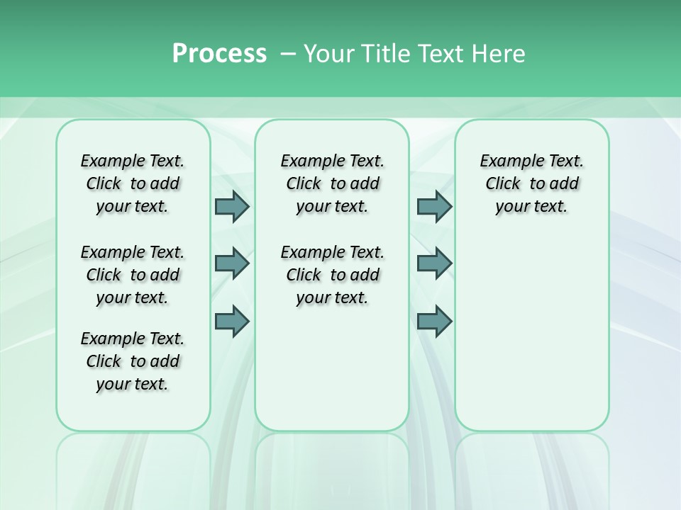 Smooth Reflection Blue PowerPoint Template