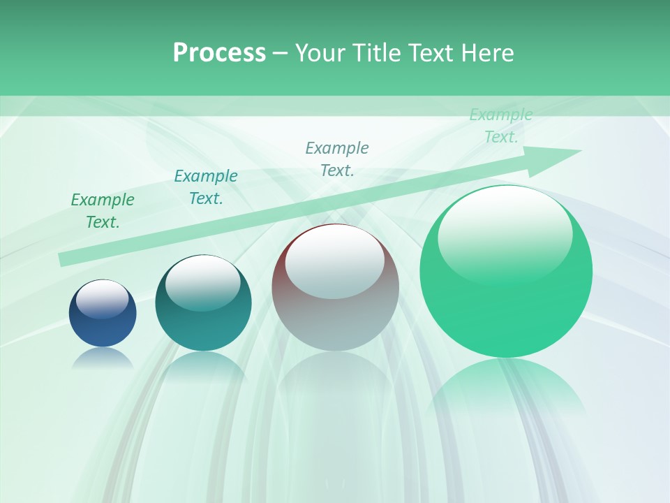 Smooth Reflection Blue PowerPoint Template