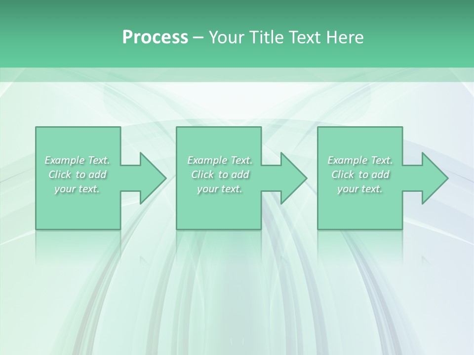 Smooth Reflection Blue PowerPoint Template