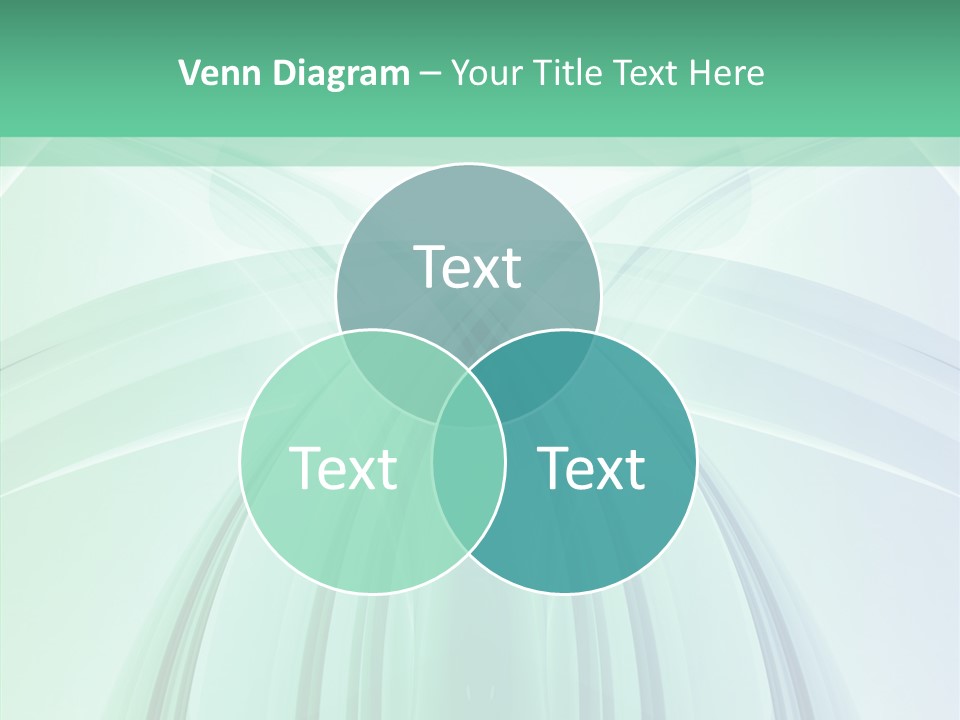 Smooth Reflection Blue PowerPoint Template