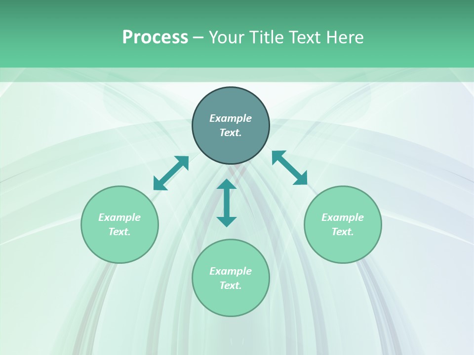 Smooth Reflection Blue PowerPoint Template
