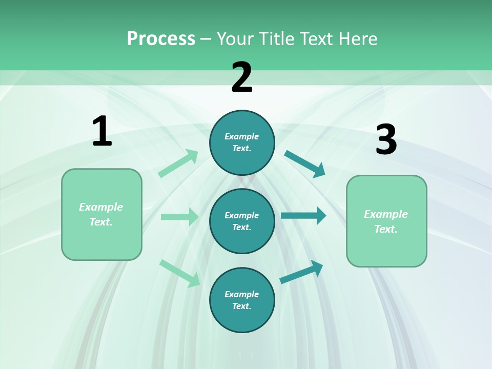 Smooth Reflection Blue PowerPoint Template
