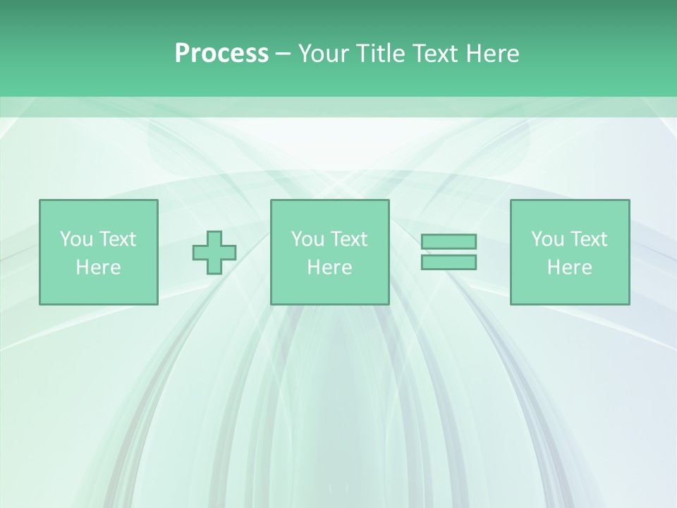 Smooth Reflection Blue PowerPoint Template