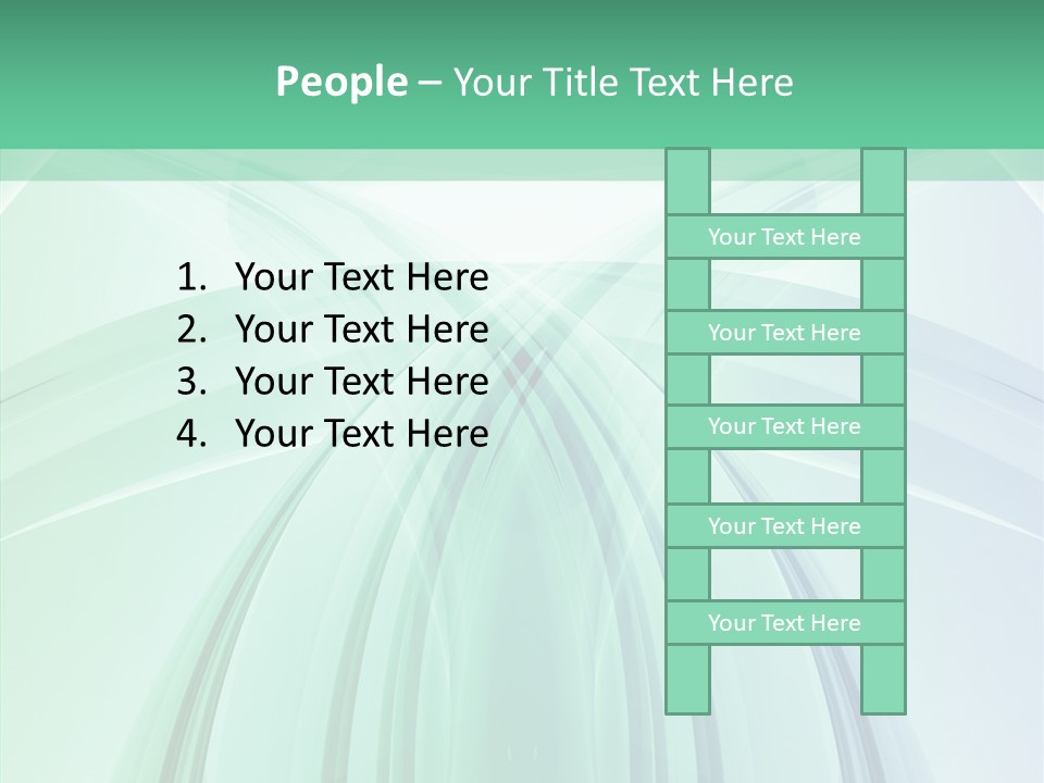 Smooth Reflection Blue PowerPoint Template