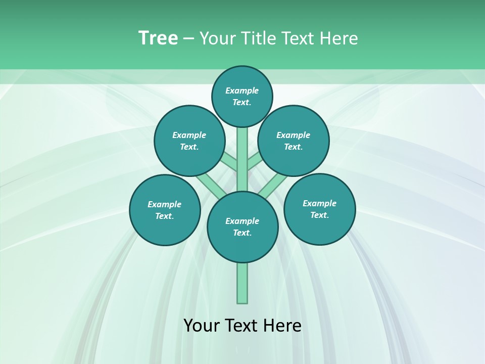 Smooth Reflection Blue PowerPoint Template