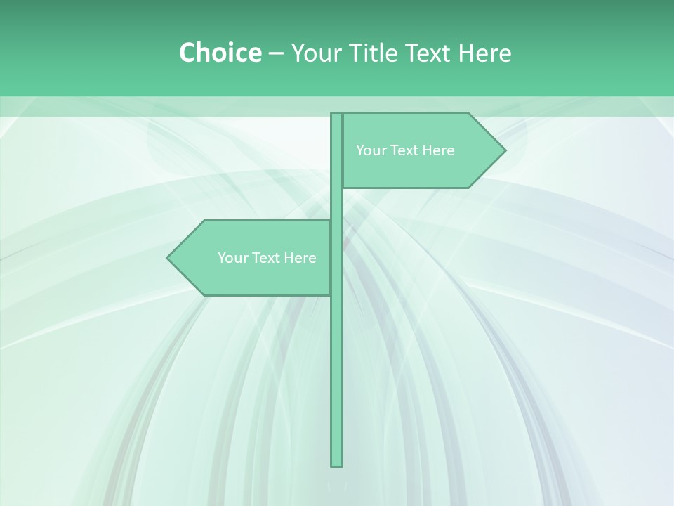 Smooth Reflection Blue PowerPoint Template
