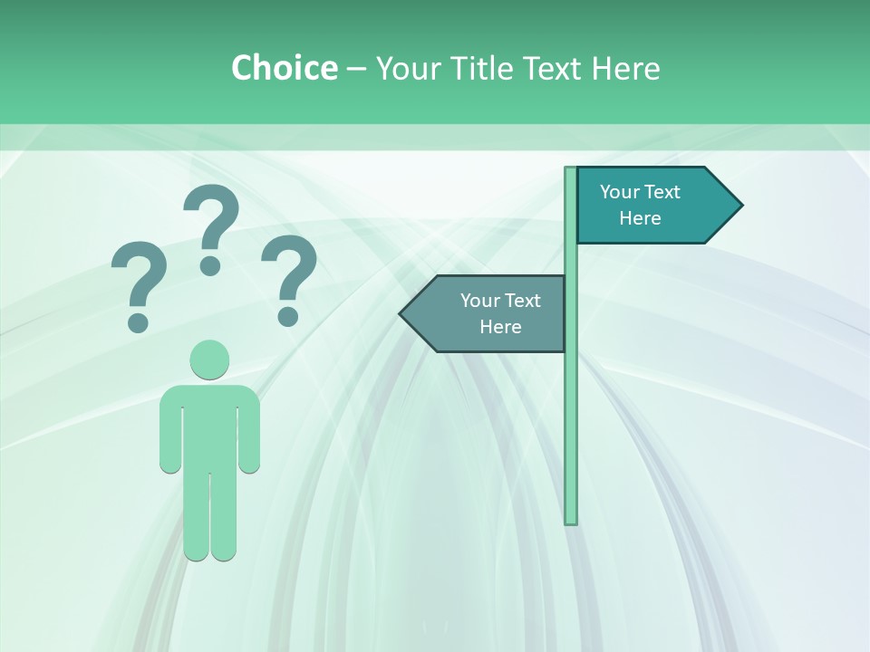 Smooth Reflection Blue PowerPoint Template