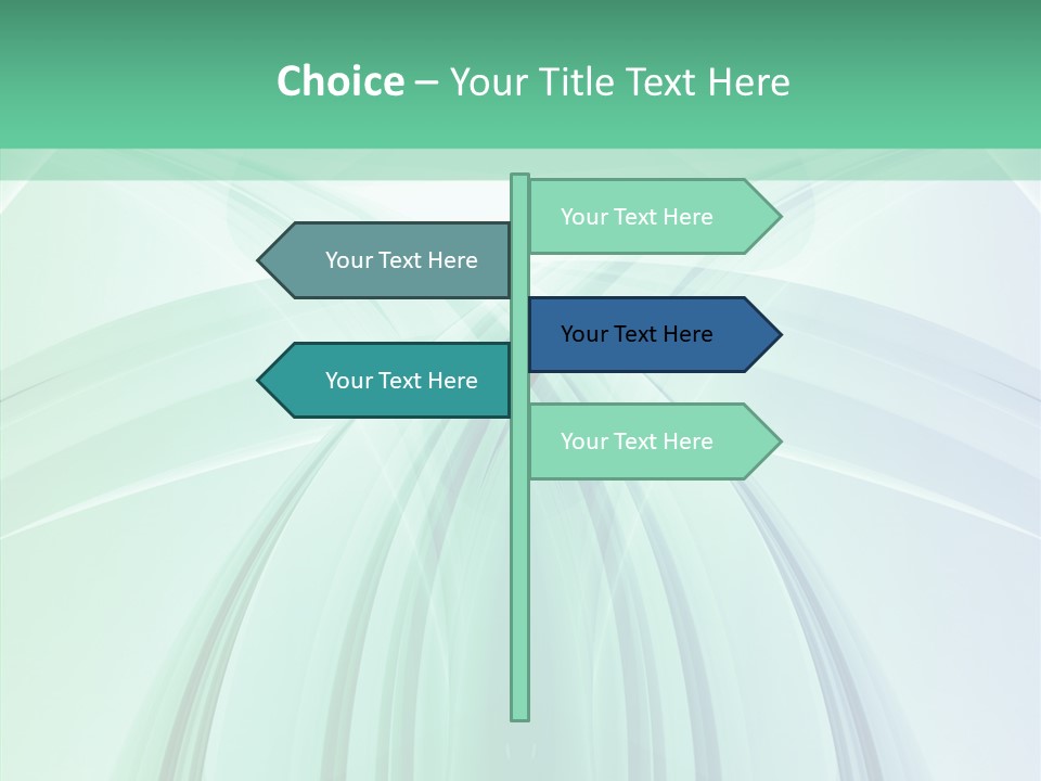 Smooth Reflection Blue PowerPoint Template