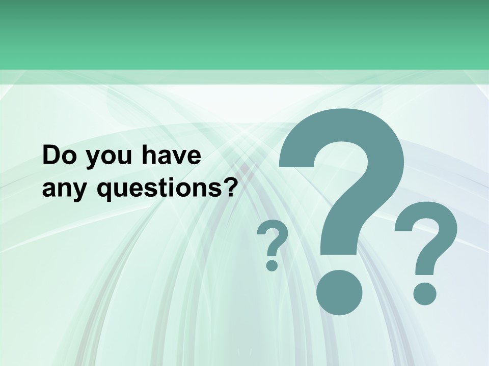 Smooth Reflection Blue PowerPoint Template