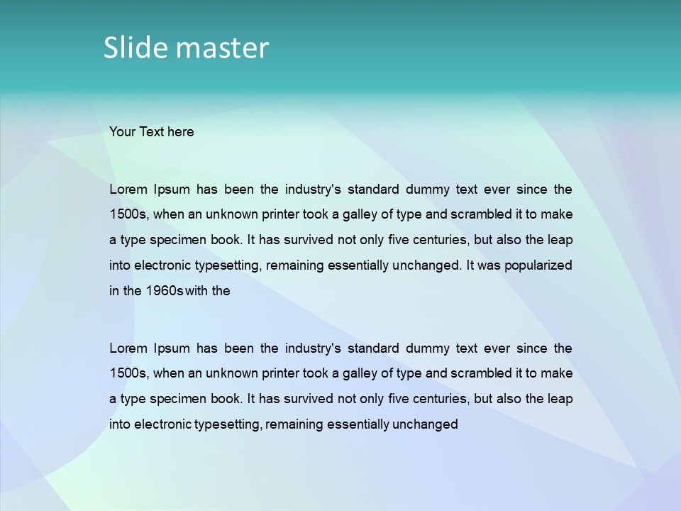 Blue Art Design PowerPoint Template